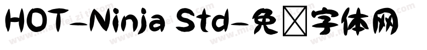 HOT-Ninja Std字体转换